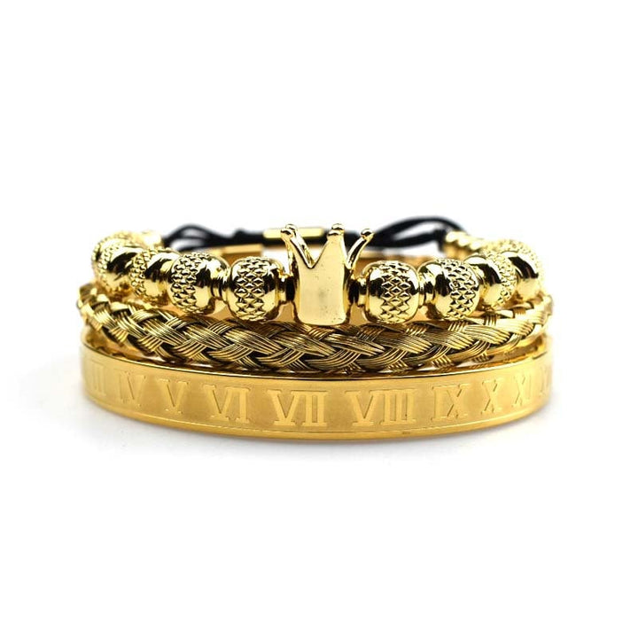 Herenarmband Keizerlijk kroonontwerp Romeinse stijl - Magnus