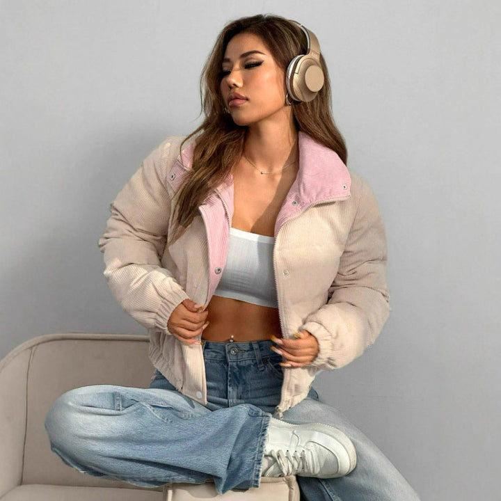 Gewatteerd damesjack met effect - Ilara