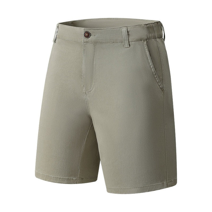 Rechte, casual, geweven stretchshort voor heren - Andrés