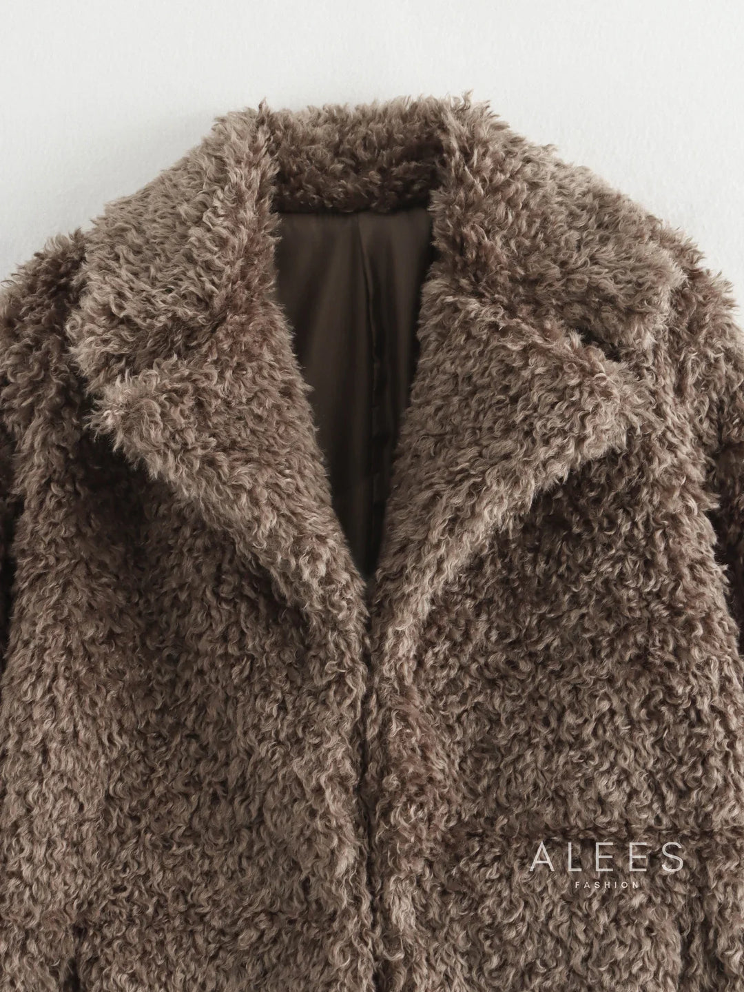 Fleecejas voor dames met brede revers - Daria