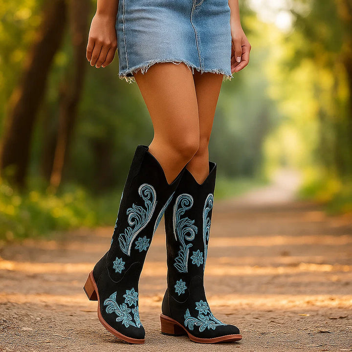 Geborduurde cowboylaarzen voor dames - Mariela