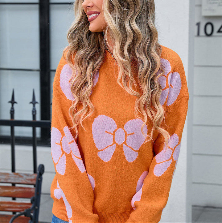 Damestrui met strikprint - Freja