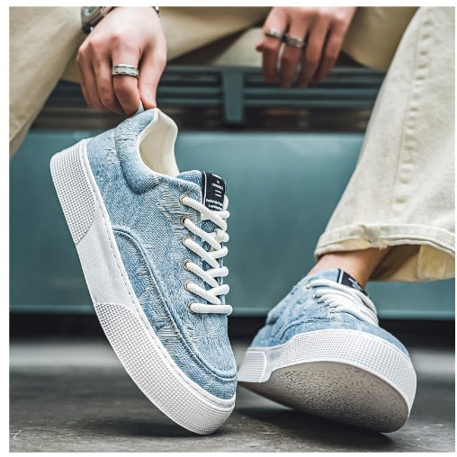 Lage herentrainers in Britse retrostijl camelkleur - Henry