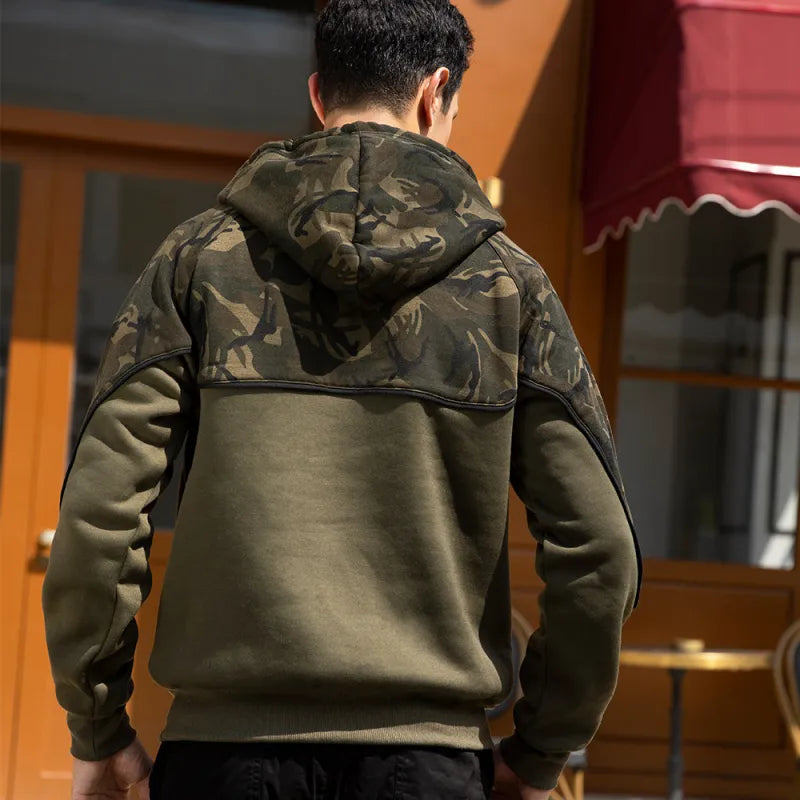 Zack - Heren Camouflage Fleece Pullover