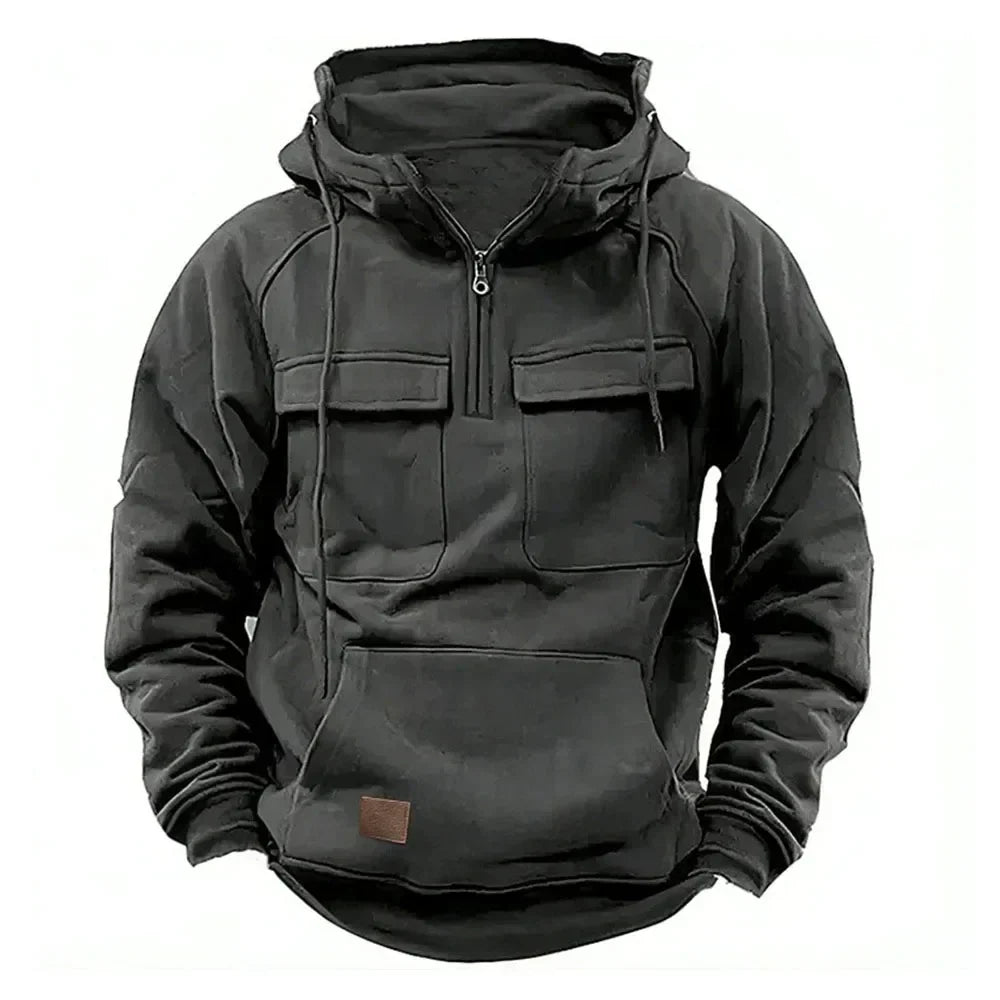 Kaiser - Warme hoodie met halve rits