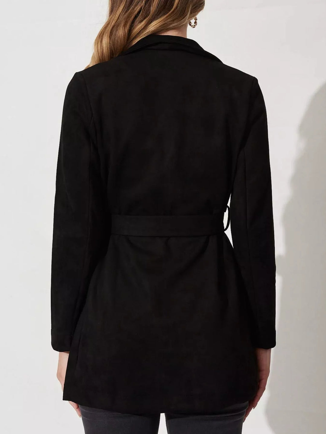 Zacht suède jack met brede kraag - Celinne