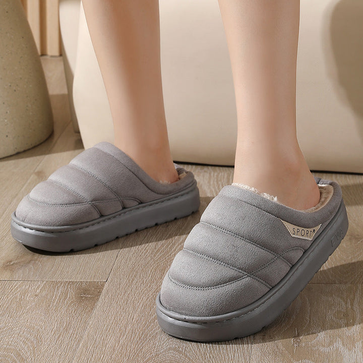 Unisex winterslippers pluche antislip warm - Nadir