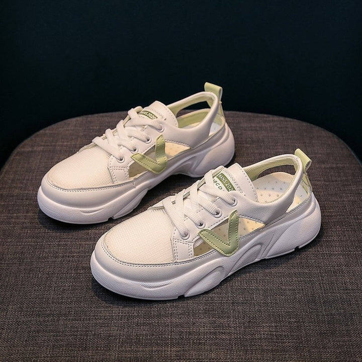 Damesschoenen met geperforeerd design wit - Avelyn
