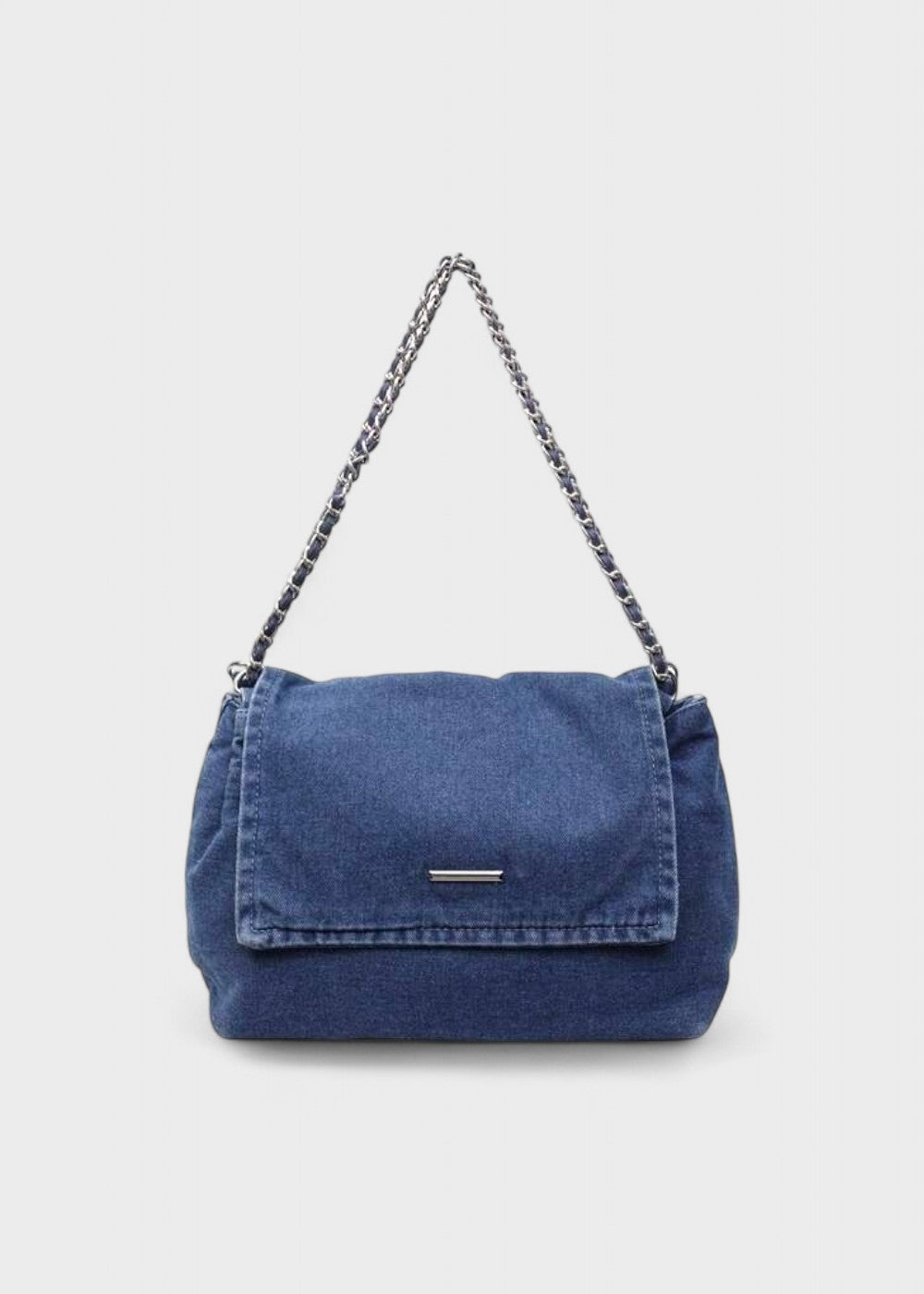 Denim urban stijl metallic kettingtas - Briseida