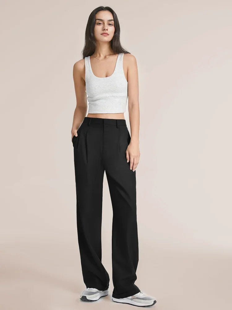 Wijde broek met hoge taille - Elira