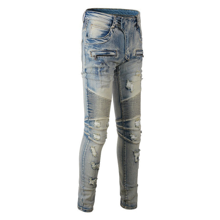 Heren skinny bikerjeans - Yrvar