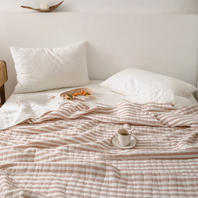 Gestreepte licht zomerse sprei