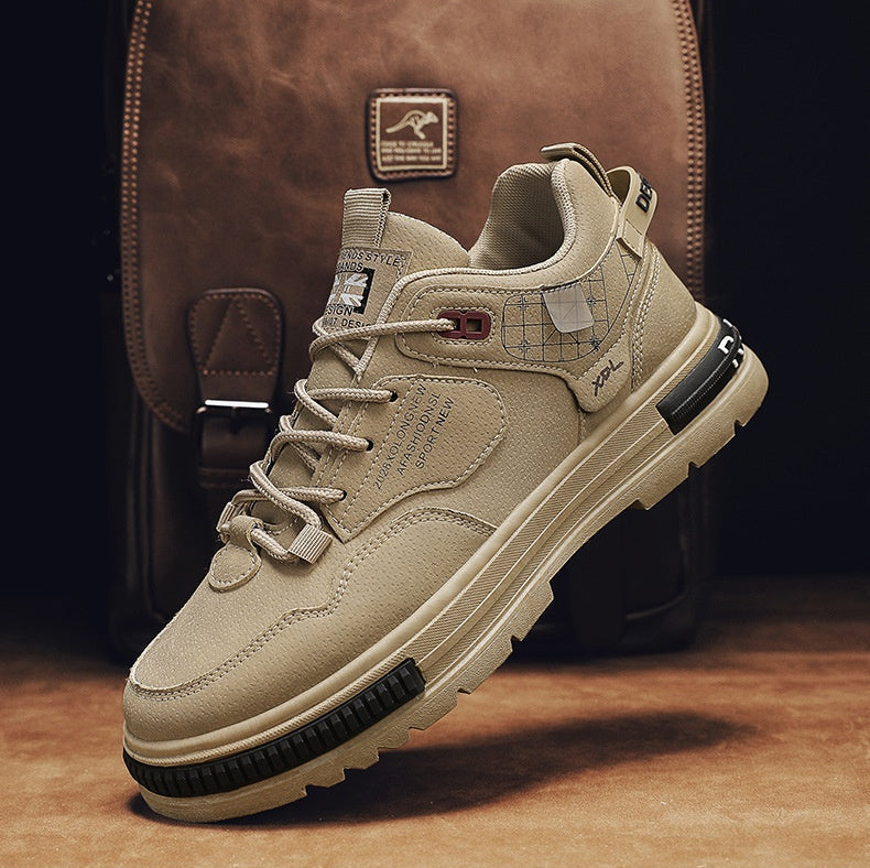 Stoffen enkellaarsjes heren technische structuur - Haldorik