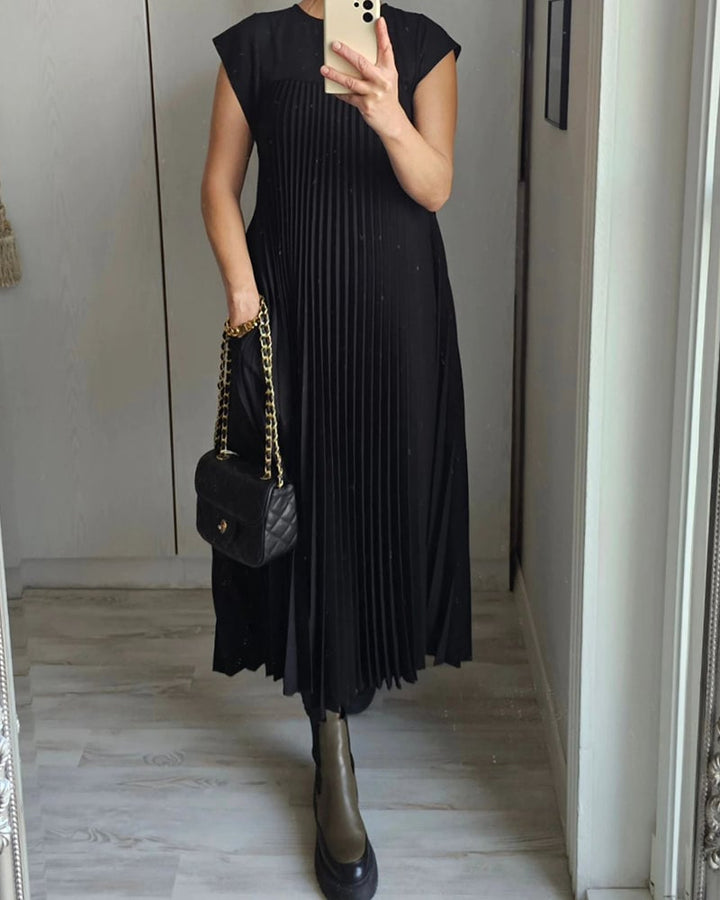 Rachel - Basic jurk met korte mouwen