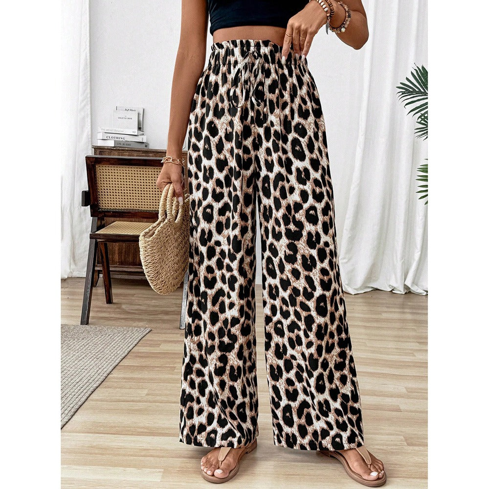 Casual damesbroek met luipaardprint - Camila