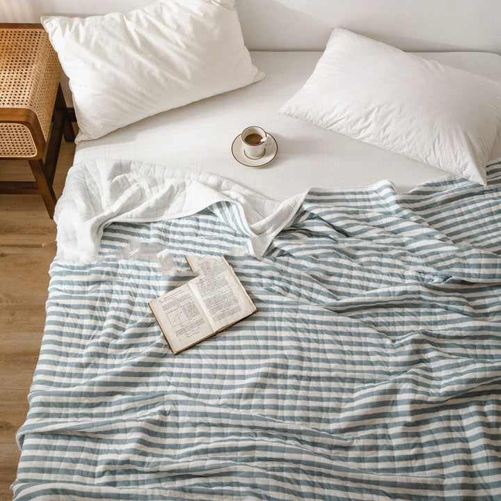Gestreepte licht zomerse sprei