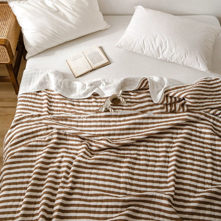 Gestreepte licht zomerse sprei