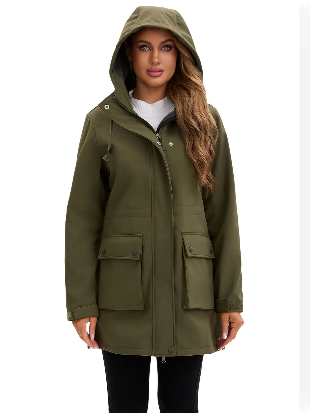 Waterdicht softshell damesjack met capuchon - Elina