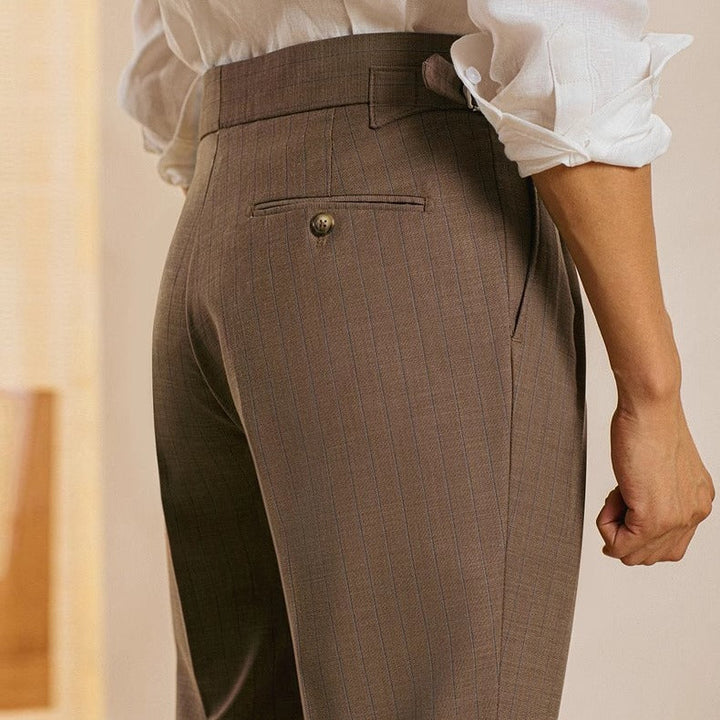 Geklede herenbroek met hoge taille - Ravel