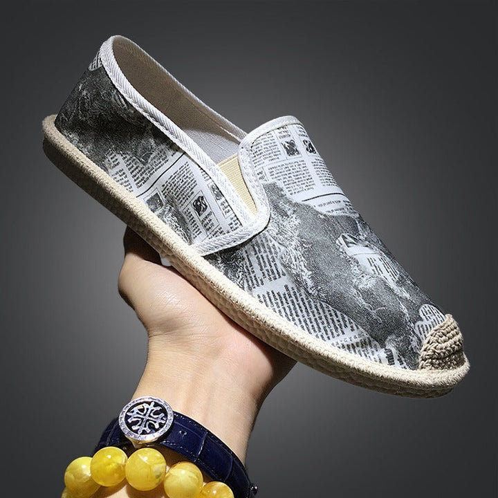 Platte herenschoenen zonder veters periodiek ontwerp - Arlen