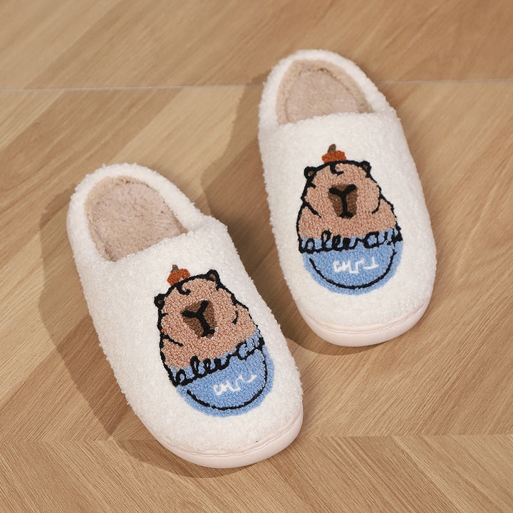 Schattige Katoenen Capibara Slippers