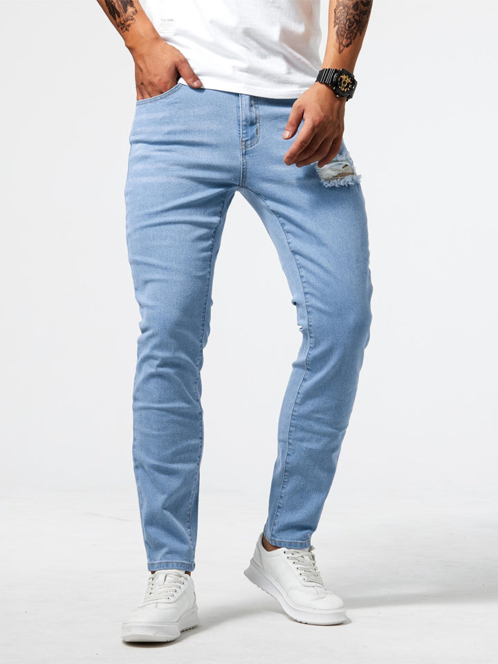 Levi - Lichtblauwe gescheurde jeans