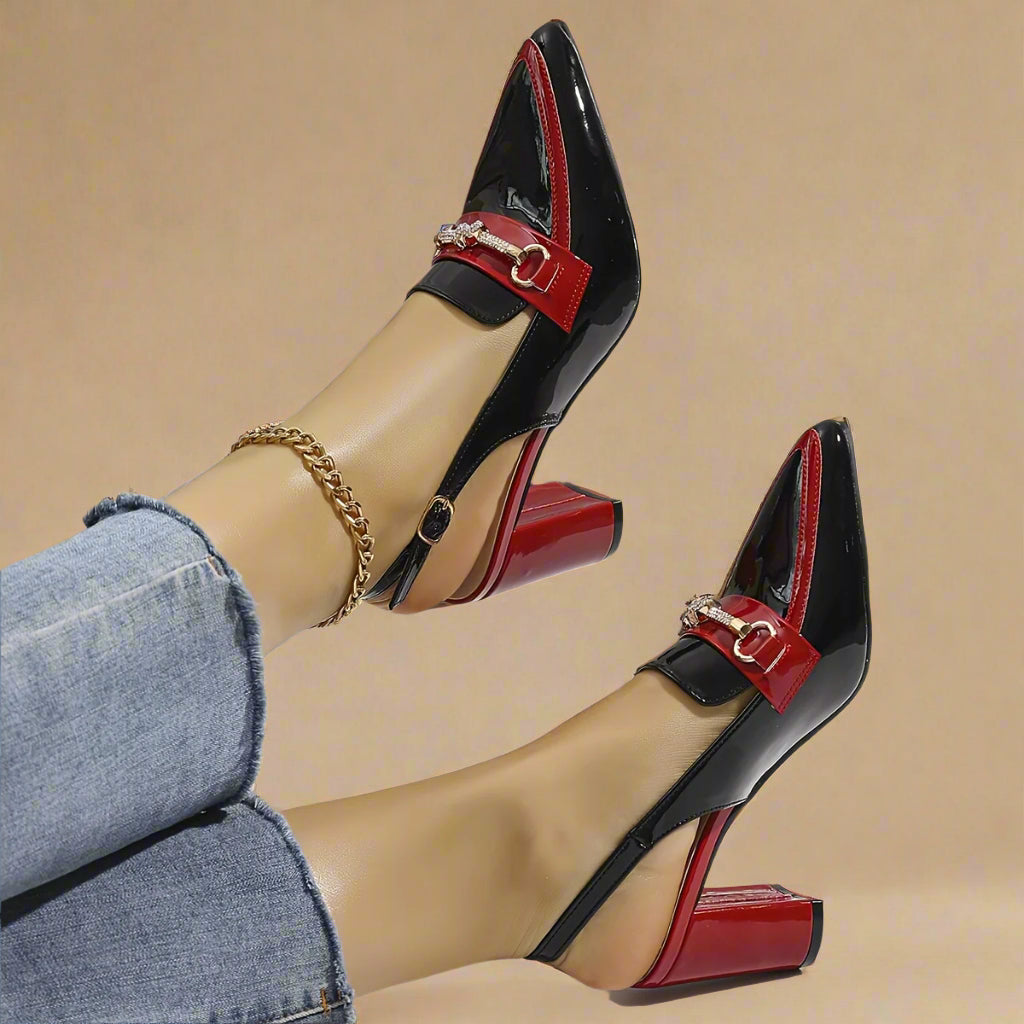 Slingback blokhak - Millie