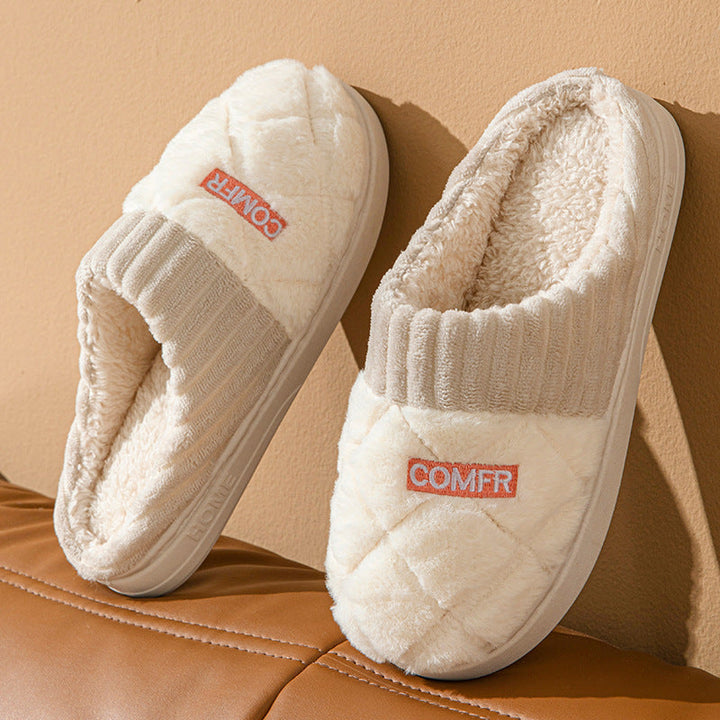 Uniseks winterslippers pluche antislip Rombe - Elen