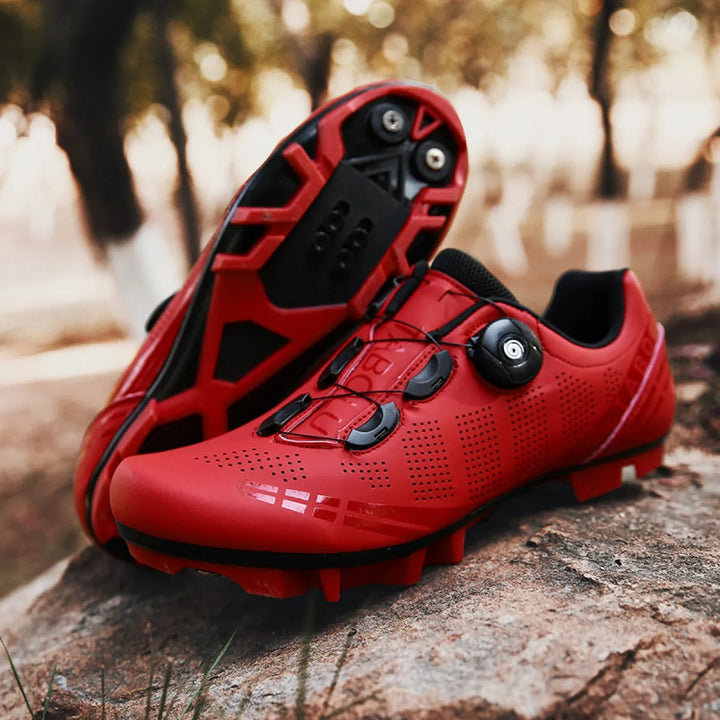 Herenfietsschoenen fast fit sport rood - Velox