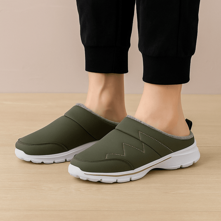 Vrouwenpantoffels met plush-effect - Sirel