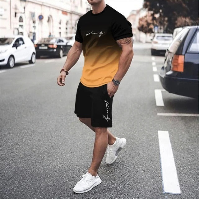 Sportief herensetje in moderne urban stijl ademende stof - Mauro