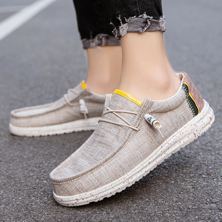 Heren casual loafers ademend canvas slip-on stijl - Mateo