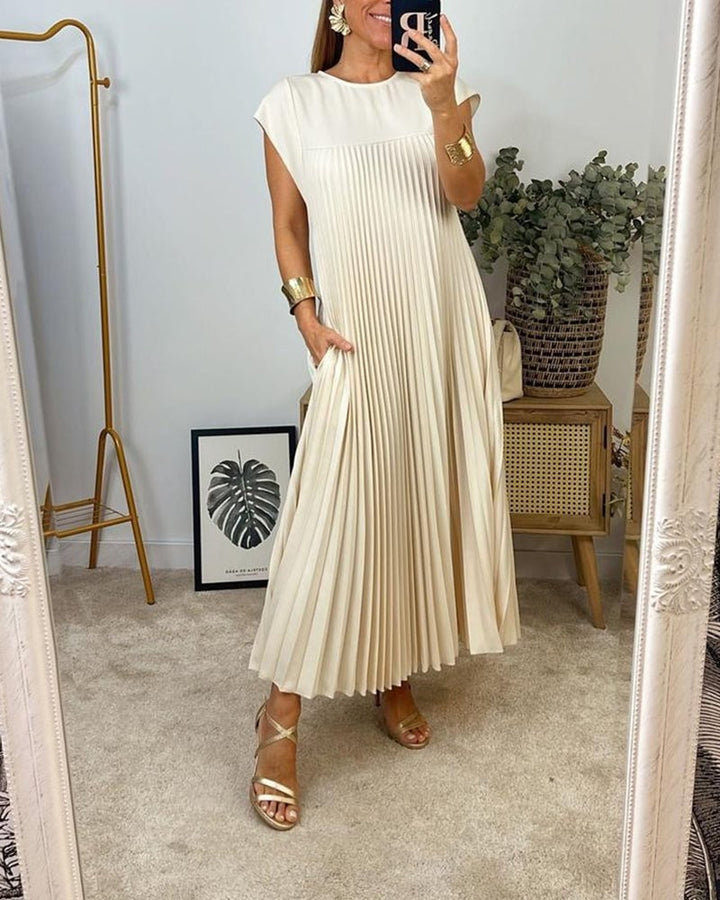 Rachel - Basic jurk met korte mouwen