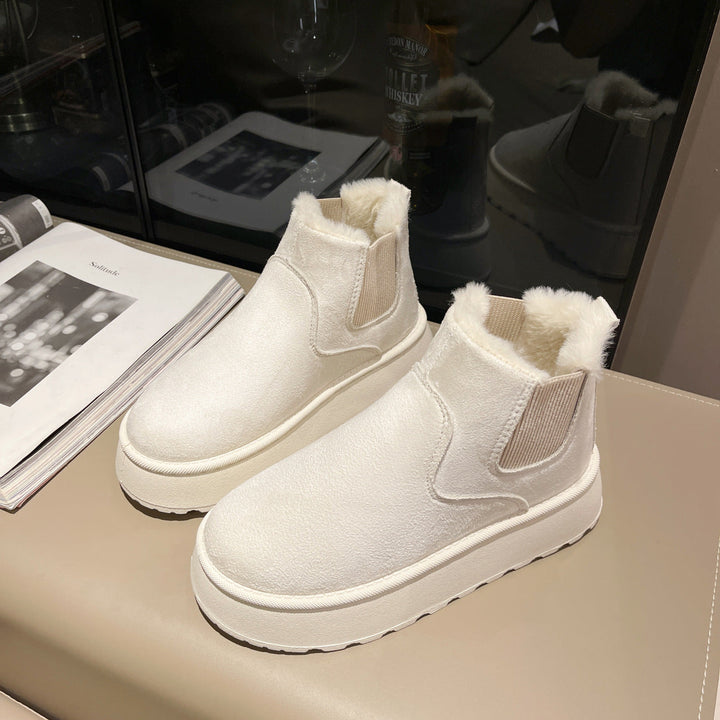 Winter enkellaarsjes voor dames met fleece voering - Maivelle