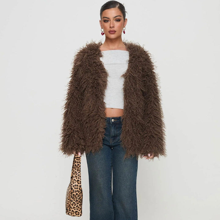 Damesjas met pluizige textuur - Maelinne