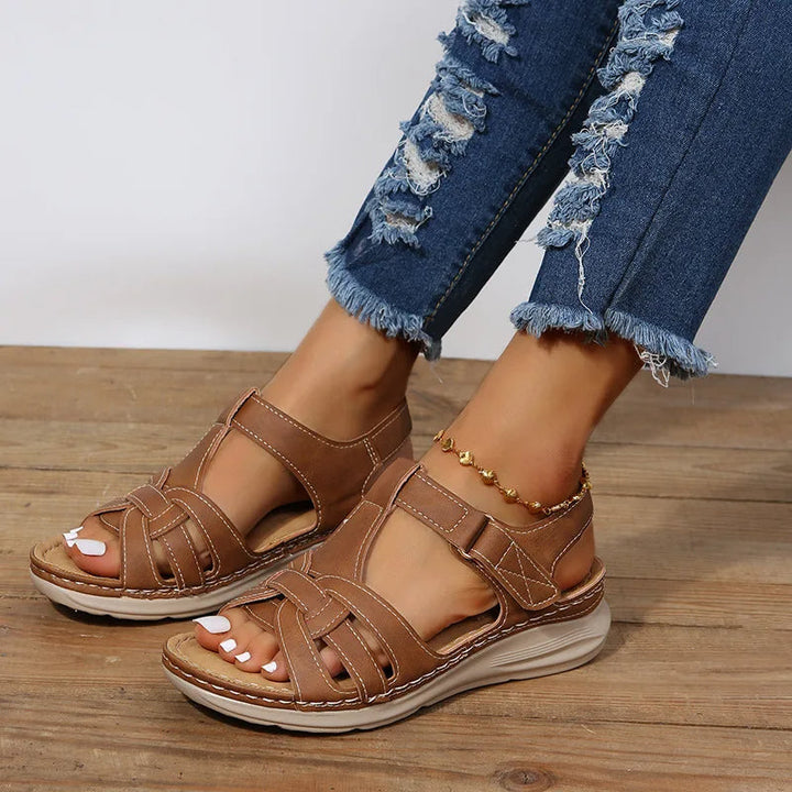 Bruine casual sleehakken voor dames - Eliane