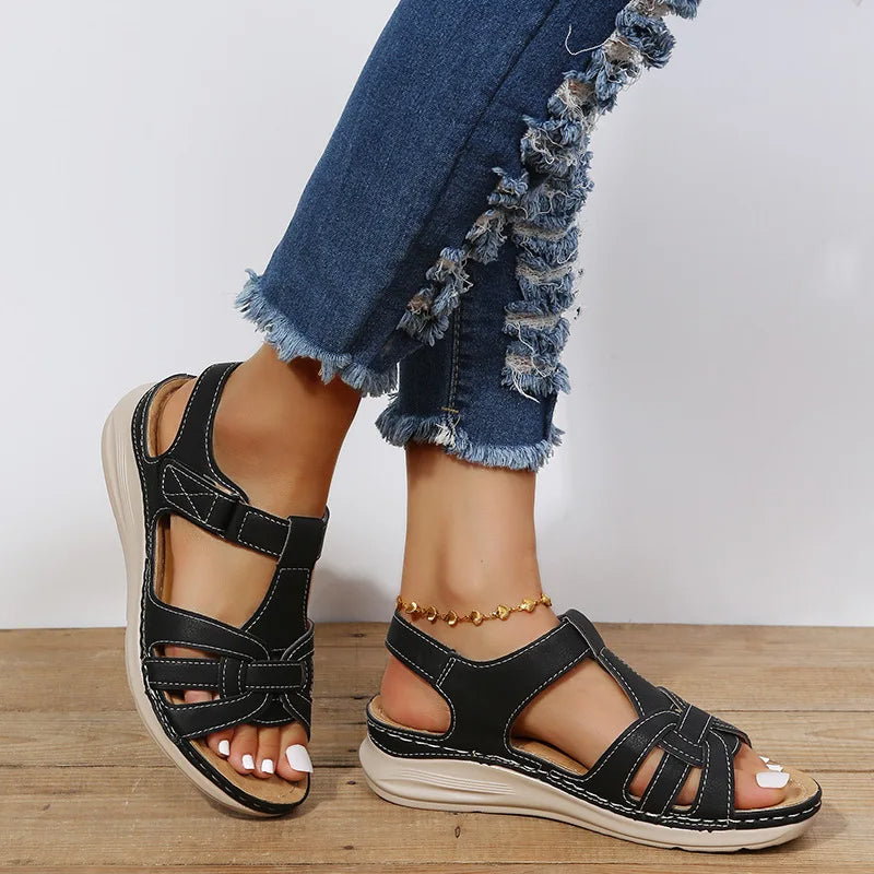 Bruine casual sleehakken voor dames - Eliane