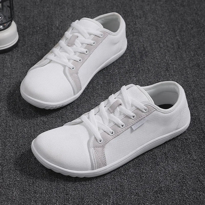 Unisex ademende sneakers met antislipzool pastelroze - Elina