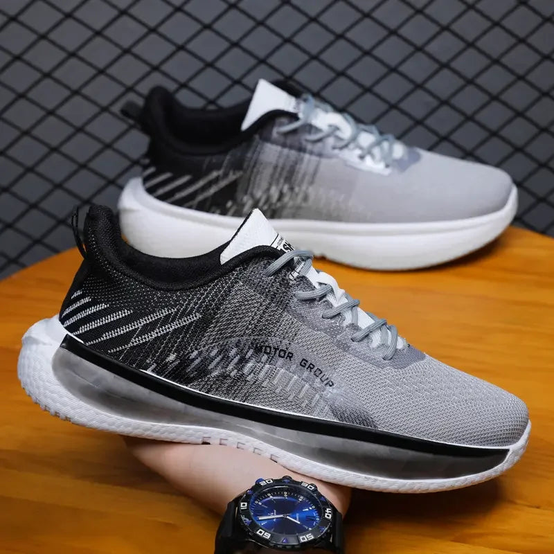 Herensneakers met blauw-witte afgetrapte zool - Orion