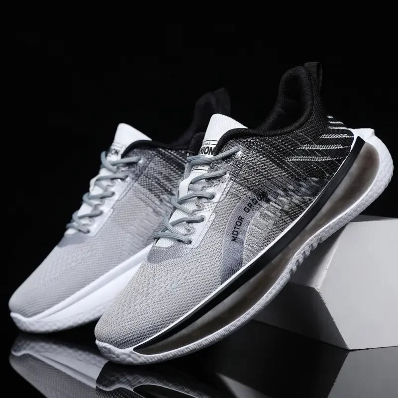 Herensneakers met blauw-witte afgetrapte zool - Orion