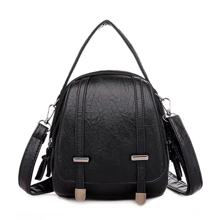 Schoudertas compact leren vintage stijl - Miranda