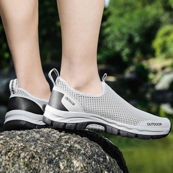 Herenschoenen van ademend lichtgewicht mesh met antislipzolen - Bruno