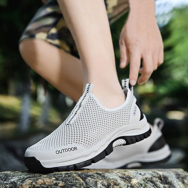 Herenschoenen van ademend lichtgewicht mesh met antislipzolen - Bruno