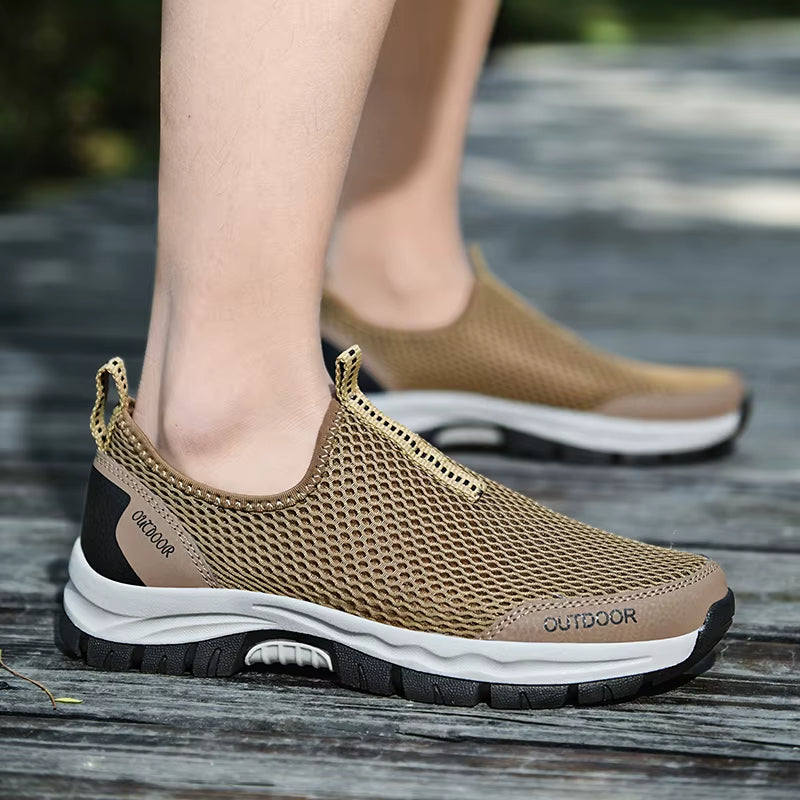 Herenschoenen van ademend lichtgewicht mesh met antislipzolen - Bruno