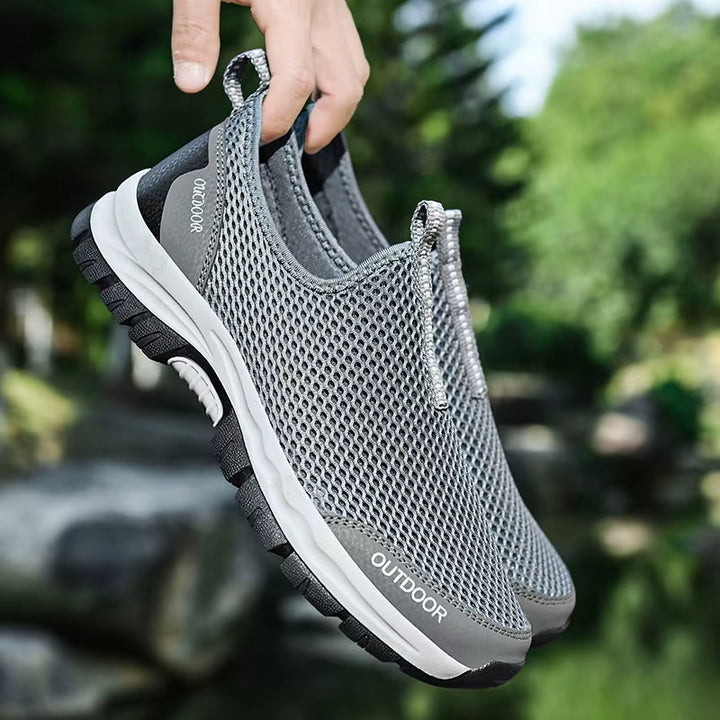 Herenschoenen van ademend lichtgewicht mesh met antislipzolen - Bruno