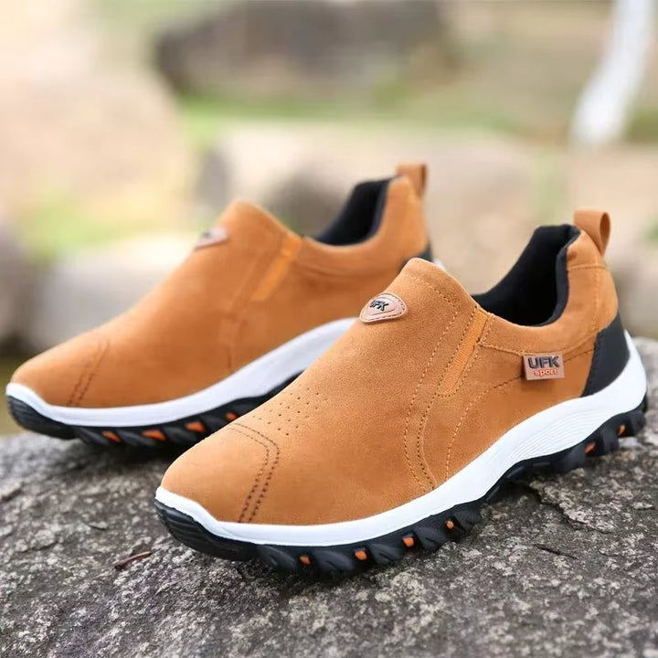 Heren outdoorschoenen Suède afwerking met trekkingzool Sportieve slip-on stijl - Martín