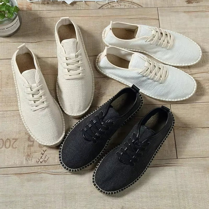 Heren espadrilles van ademend linnen - Mauro