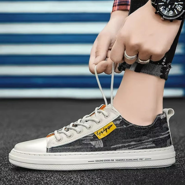 Slijtvaste denim sportschoenen voor heren in casual stijl - Bruno