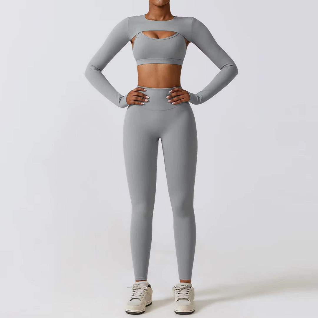 Dames-set in compressief lycra met uitgesneden ontwerp - Amanda
