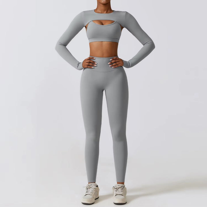Dames-set in compressief lycra met uitgesneden ontwerp - Amanda